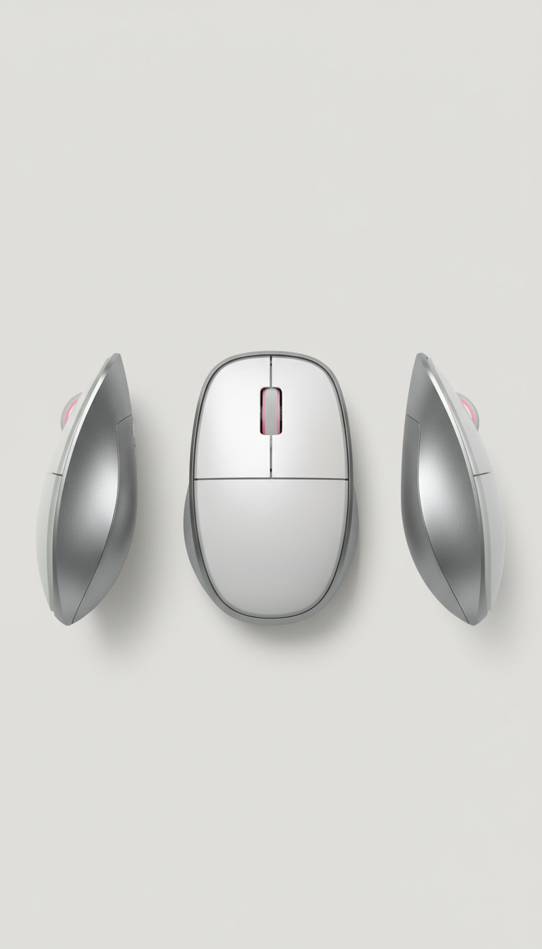 Compact Wireless Mouse with Matte Finish
